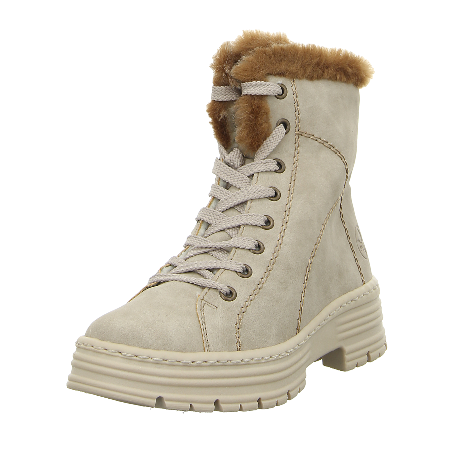 Rieker Damen Stiefelette In Beige Schuhfachmann