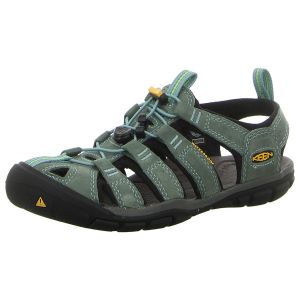 Sandalen - Keen - Clearwater CNX Leather - mineral blue/yellow