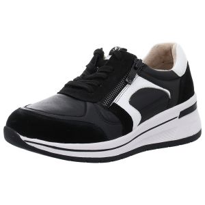 Schnrschuhe - Caprice - black/white