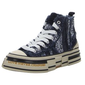 Sneaker - Rebecca White - glitter navy