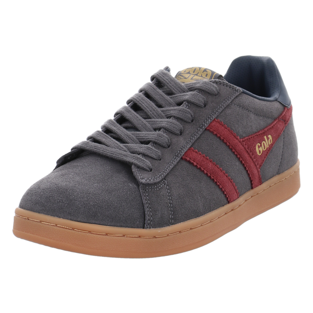 Gola - CMB387-GR - Equipe II Suede - storm/burgundy/navy - Sneaker