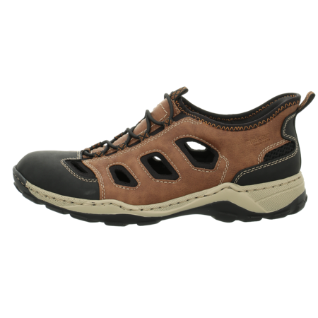 Slipper - Rieker - braun kombi