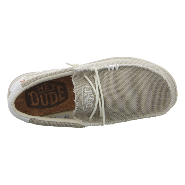 Hey Dude - 40003-1LB - Wally Braided - off white - Schnrschuhe