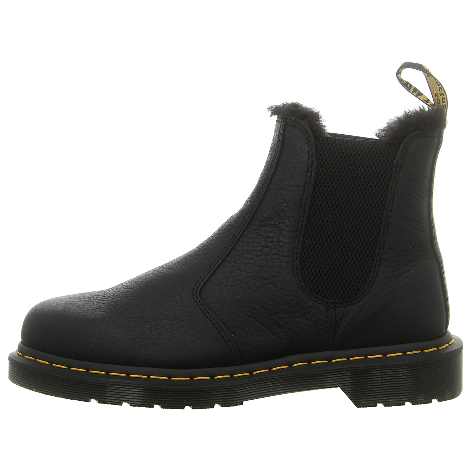 Pre-owned Dr. Martens' Dr. Martens Gefütterte Stiefelette Chelsea Boot 2976 Fl 26333001 Black (schwarz)