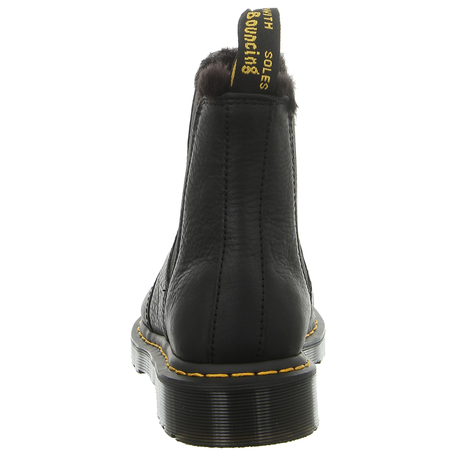 Pre-owned Dr. Martens' Dr. Martens Gefütterte Stiefelette Chelsea Boot 2976 Fl 26333001 Black (schwarz)