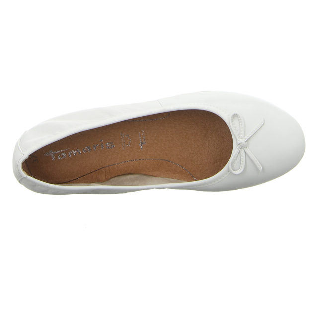 Tamaris - 1-1-22116-41-100 - 1-1-22116-41-100 - white - Ballerinas