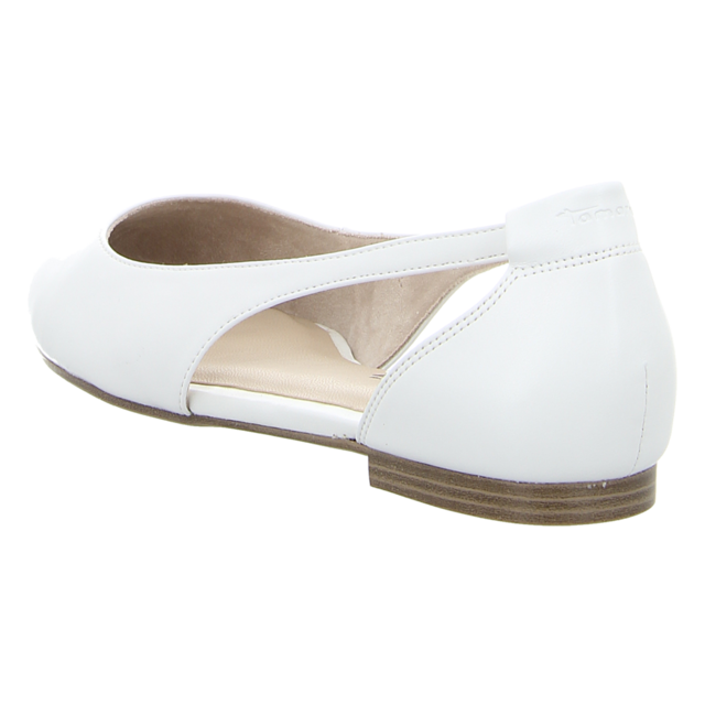 Tamaris - 1-1-22182-42-140 - 1-1-22182-42-140 - white matt - Ballerinas