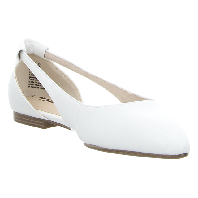 Tamaris - 1-1-22182-42-140 - 1-1-22182-42-140 - white matt - Ballerinas