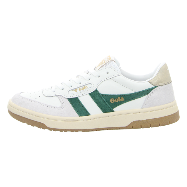 Gola - CLB336-WN - Hawk - white/dark green/gold - Sneaker