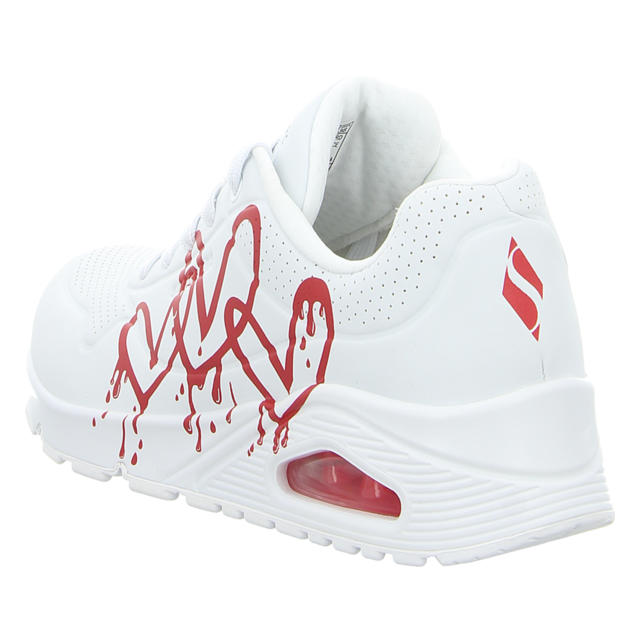 Skechers - 177980 WRD - UNO Dripping the Love - white/red - Sneaker
