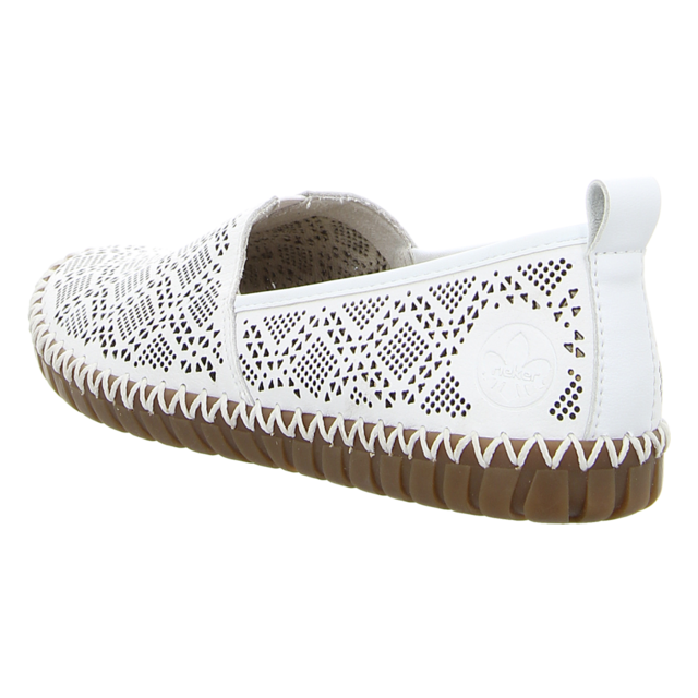 Rieker - M2851-80 - M2851-80 - weiss - Slipper