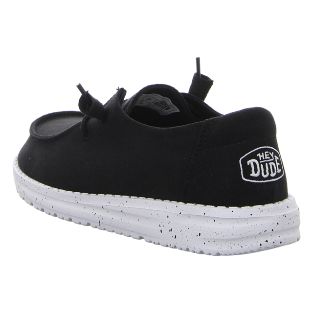 Hey Dude - 40063-001 - Wendy Slub Canvas - black - Schnrschuhe