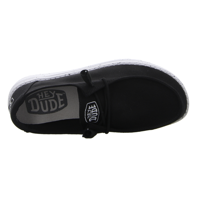 Hey Dude - 40063-001 - Wendy Slub Canvas - black - Schnrschuhe