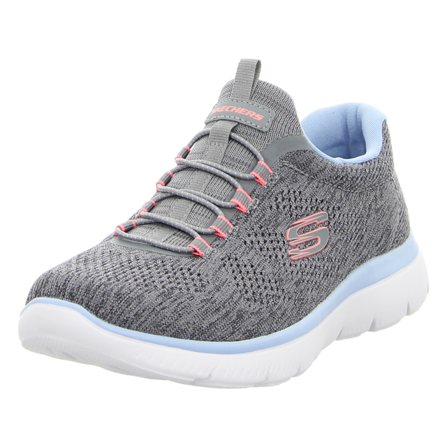 Skechers - 150113 GYMT - Summits-Fun Flair - grey/pink/blue - Slipper