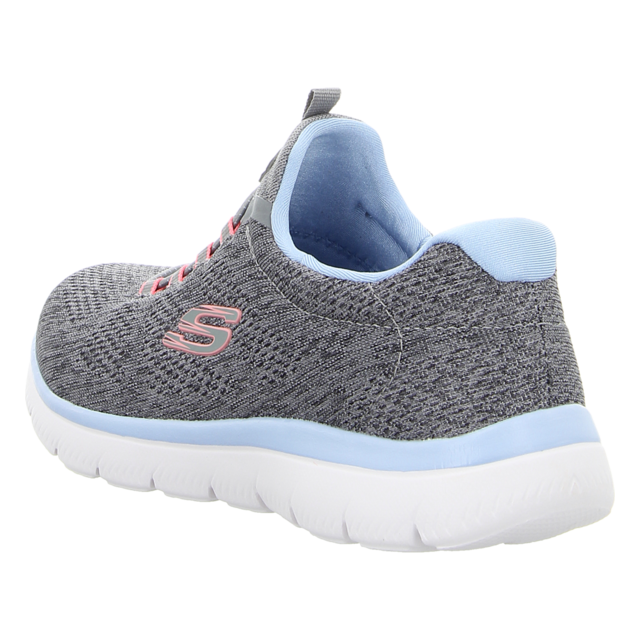 Skechers - 150113 GYMT - Summits-Fun Flair - grey/pink/blue - Slipper