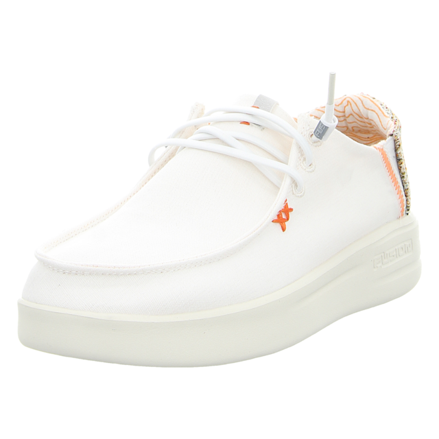 Fusion - Lily washed canvas white - Lily - white - Schnrschuhe