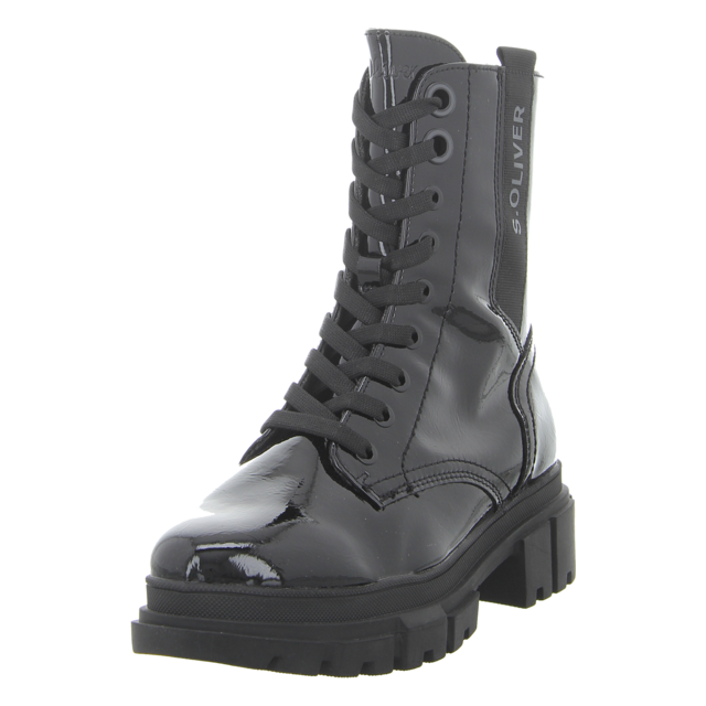 S.Oliver - 5-25221-43-018 - 5-25221-43-018 - black patent - Stiefeletten