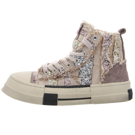 Sneaker - Rebecca White - mix glitter champain