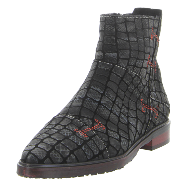 Simen - 7137A GRAU-ROT - 7137A GRAU-ROT - grau-rot - Stiefeletten