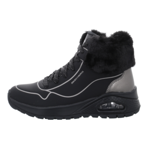 Stiefeletten - Skechers - Uno Rugged -Fall Shi - BlackDurabuck/Metallic Durlaether/Faux Fur