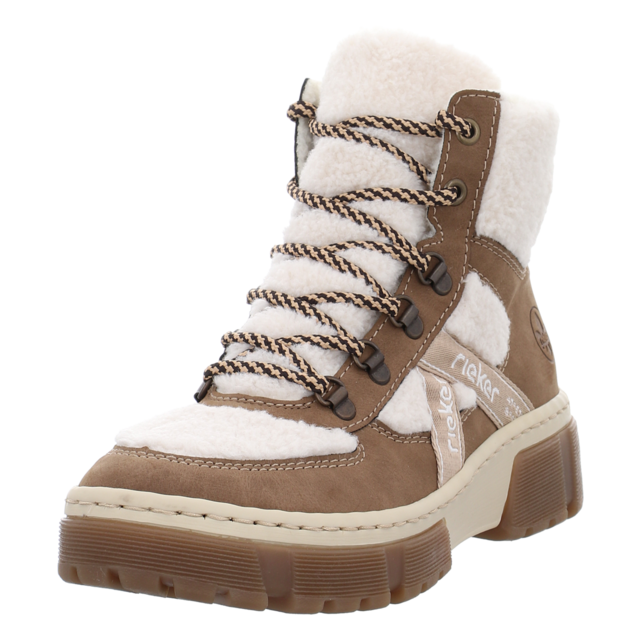 Rieker - X8611-60 - X8611-60 - beige kombi - Stiefeletten