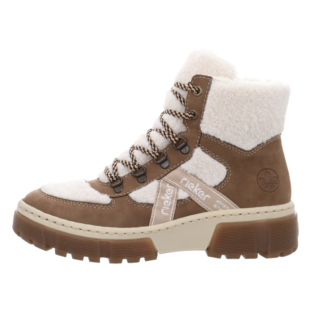 Rieker - X8611-60 - X8611-60 - beige kombi - Stiefeletten