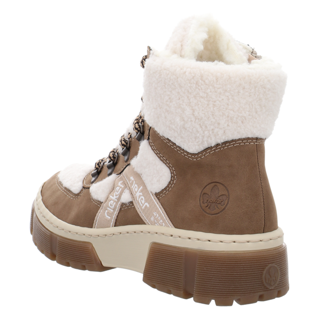 Rieker - X8611-60 - X8611-60 - beige kombi - Stiefeletten