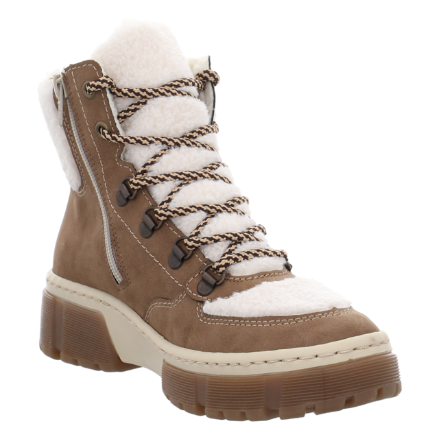 Rieker - X8611-60 - X8611-60 - beige kombi - Stiefeletten