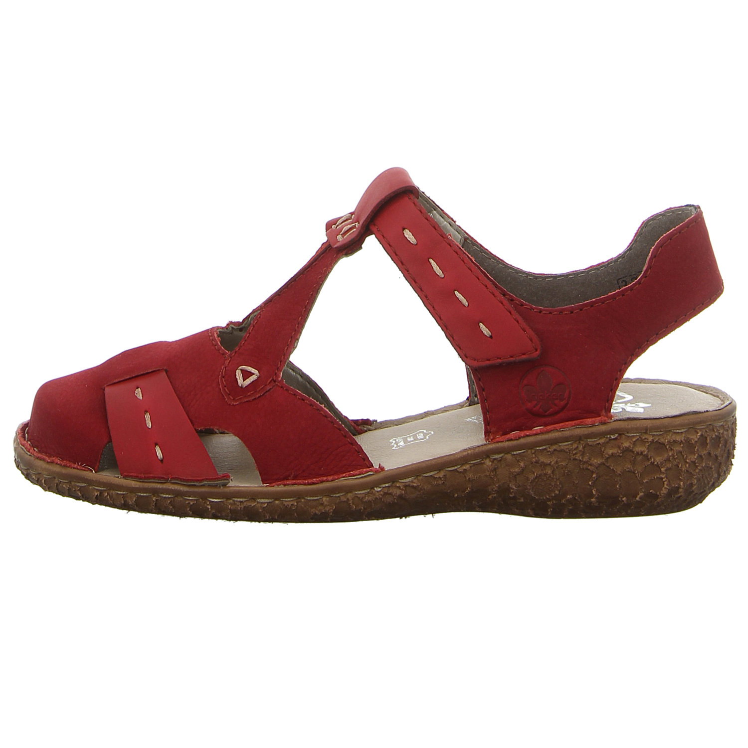 Rieker Damen Sandale in rot | SALE Schuhfachmann